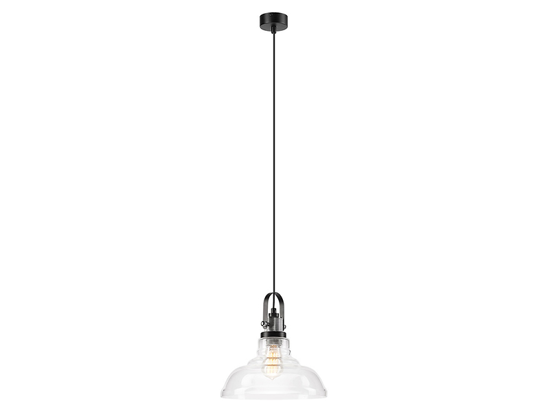 Lampa wisząca Matteo szklana srebrna 54601