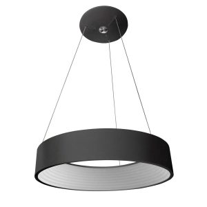 Lampa wisząca Mattia czarno-biała LED 1x32W Ciepła biel 1760lm Italux 860977 Lampa wisząca Mattia czarno-biała LED 1x32W Ciepła biel 1760lm Italux 860977