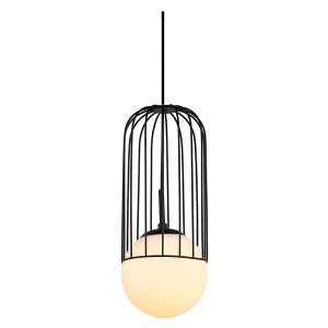 Lampa wisząca Matty 100 cm stalowa czarna 42636 Lampa wisząca Matty 100 cm stalowa czarna 42636