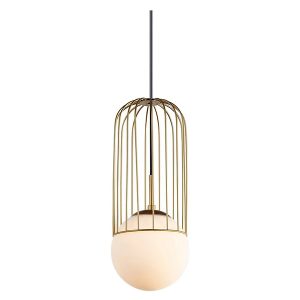 Lampa wisząca Matty 100 cm stalowa złota 42637 Lampa wisząca Matty 100 cm stalowa złota 42637