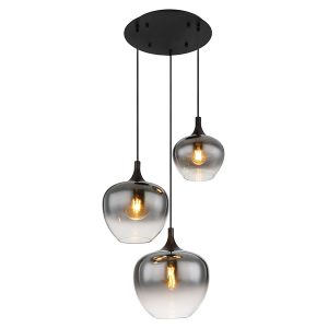 Lampa wisząca Maxy 3-punktowa metalowa czarna 132992 Lampa wisząca Maxy 3-punktowa metalowa czarna 132992