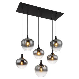 Lampa wisząca Maxy 6-punktowa metalowa czarna 133862 Lampa wisząca Maxy 6-punktowa metalowa czarna 133862