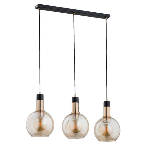 Lampa wisząca MAYA czarna 3xE27x15W wym:90x75x20cm IP20 Alfa 1025700