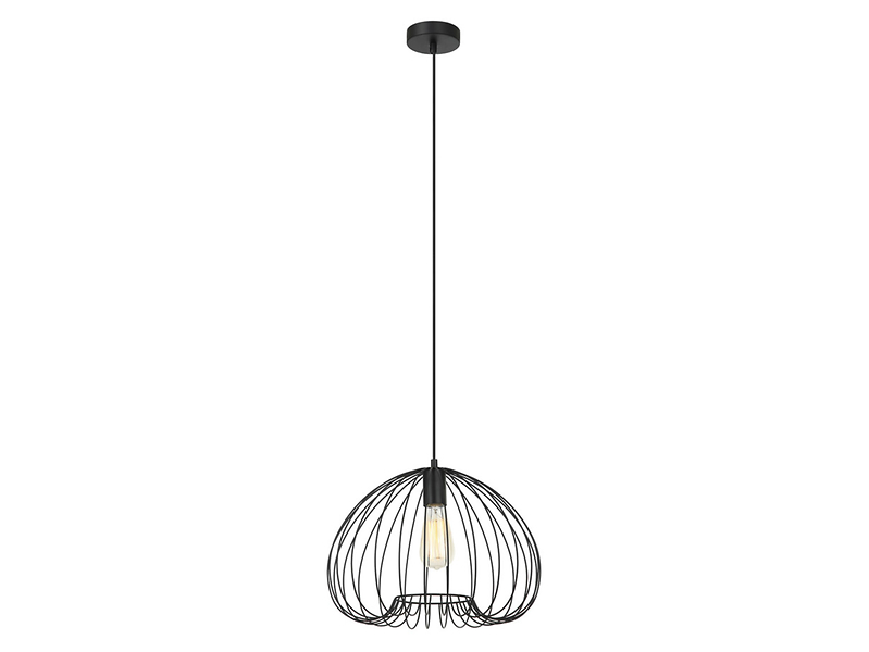Lampa wisząca Meddi stalowa czarna 43895