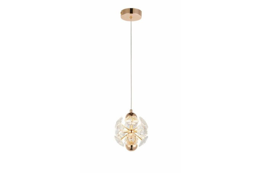 Lampa wisząca Meduza złota LED 1x5W Ciepła biel 400lm Reality 854702