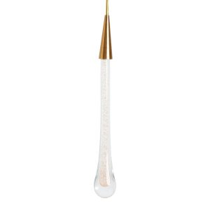 Lampa wisząca Melted Gold złoto-przezroczysta LED 1x3W 3000K lm Abigali 846336