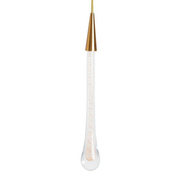 Lampa wisząca Melted Gold złoto-przezroczysta LED 1x3W 3000K lm Abigali 846336