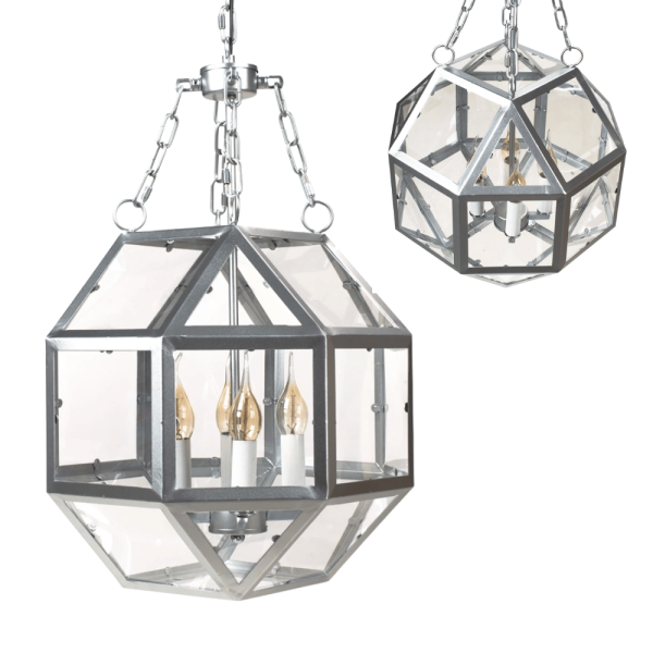 Lampa Wisząca MELTMIO 355 Żyrandol Antyczny Przezroczyste Szyby 1057430