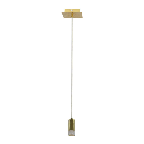 Lampa wisząca Mentin złota LED 1x5W Ciepła biel lm Italux 857808