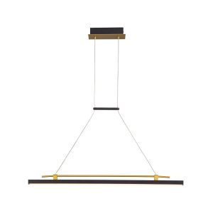 Lampa wisząca Merlot czarno-złota LED 16W 3000K 560lm Italux 1025816