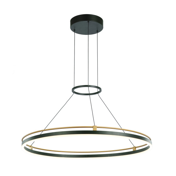 Lampa wisząca Merlot okrąg czarno-złota LED 28W 3000K 1500lm IP20 Italux 1026989