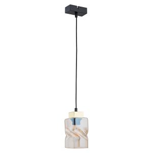 Lampa wisząca Meru stalowa czarna 39397 Lampa wisząca Meru stalowa czarna 39397