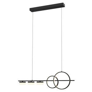 Lampa wisząca Messina LED 5-punktowa metalowa czarna 111546 Lampa wisząca Messina LED 5-punktowa metalowa czarna 111546
