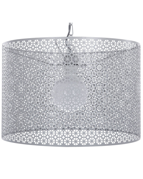 Lampa wisząca metal orientalna szara 60774