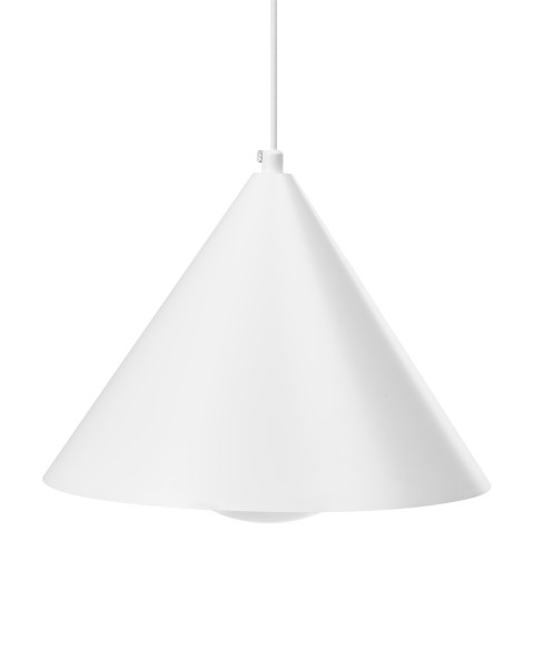 Lampa wisząca metalowa biała 793435