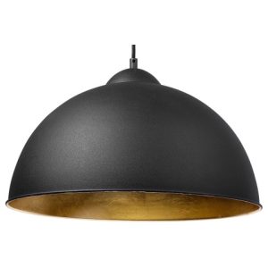 Lampa wisząca metalowa czarna 60751 Lampa wisząca metalowa czarna 60751