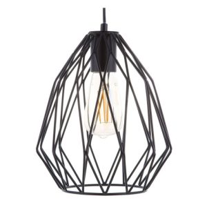 Lampa wisząca metalowa czarna 139814 Lampa wisząca metalowa czarna 139814