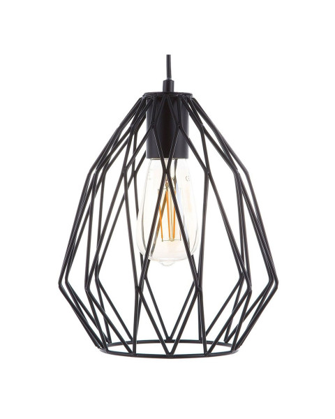 Lampa wisząca metalowa czarna 139814