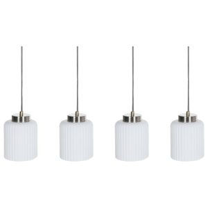 Lampa wisząca metalowa czarna z białym 536927 Lampa wisząca metalowa czarna z białym 536927