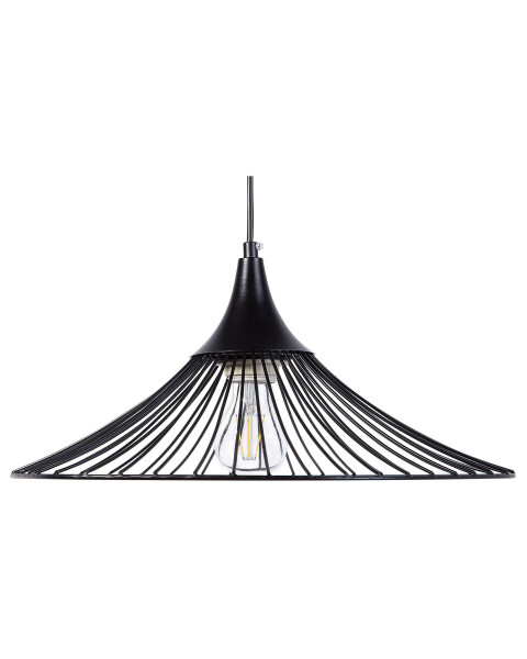 Lampa wisząca metalowa industrialna czarna 60606