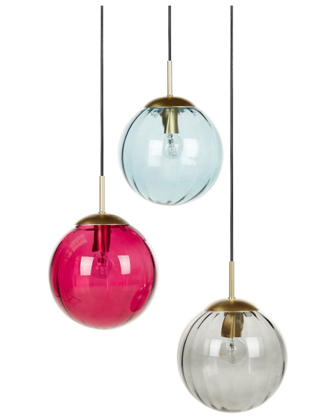 Lampa wisząca metalowa wielokolorowa 142056