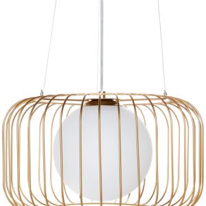 Lampa wisząca metalowa złota 602282
