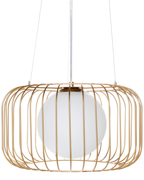 Lampa wisząca metalowa złota 602282