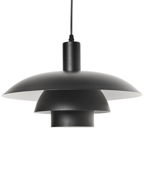 Lampa wisząca metalowy klosz czarna 716093
