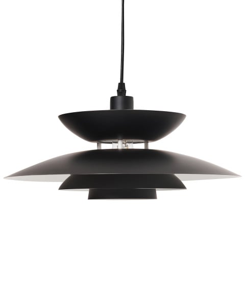 Lampa wisząca metalowy klosz czarna 716089