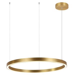 Lampa wisząca Midway LED 60 cm aluminiowa złota 48049 Lampa wisząca Midway LED 60 cm aluminiowa złota 48049