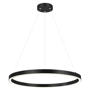 Lampa wisząca Midway LED 60 cm metalowa czarna 44984 Lampa wisząca Midway LED 60 cm metalowa czarna 44984