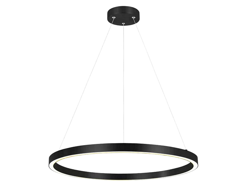 Lampa wisząca Midway LED 60 cm metalowa czarna 44984