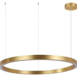 Lampa wisząca Midway LED 80 cm metalowa złota 44983 Lampa wisząca Midway LED 80 cm metalowa złota 44983