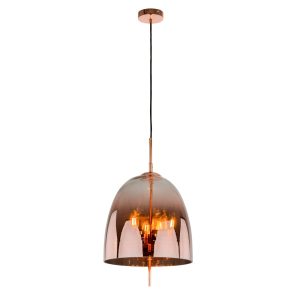 Lampa wisząca miedziana Alan 3xE14x60W wym: 200x33x33 cm Italux 854296 Lampa wisząca miedziana Alan 3xE14x60W wym: 200x33x33 cm Italux 854296