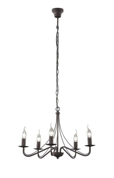 Lampa wisząca miedziana patynowana COUNTRY 5xE14x40W wym: 172x55x57 cm RL 852102