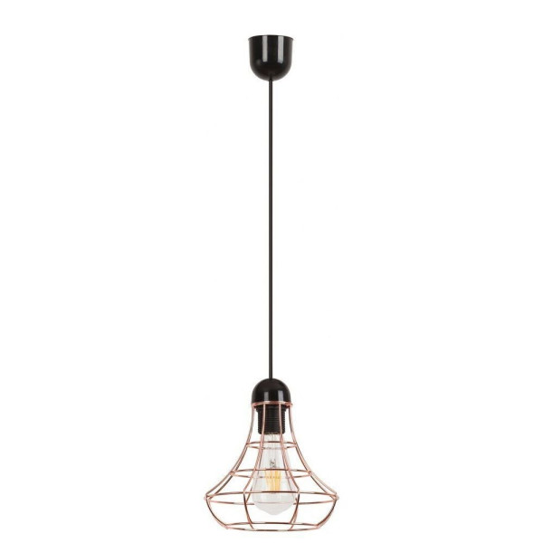 Lampa wisząca miedziana Ramsey 1xE27x60W wym: 98x20x20 cm Rabalux 959142