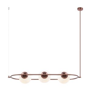 Lampa wisząca miedziano-biała ERICH 3xE14x40W wym: 137×25,5×89 cm Maytoni 852168 Lampa wisząca miedziano-biała ERICH 3xE14x40W wym: 137×25,5×89 cm Maytoni 852168