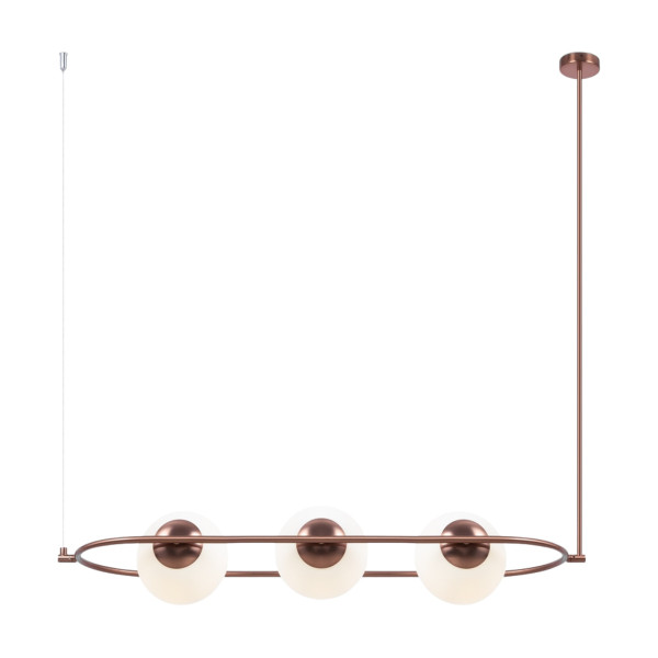 Lampa wisząca miedziano-biała ERICH 3xE14x40W wym: 137x25,5x89 cm Maytoni 852168
