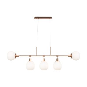 Lampa wisząca miedziano-biała ERICH 5xE14x40W wym: 149,3x120x15 cm Maytoni 851961 Lampa wisząca miedziano-biała ERICH 5xE14x40W wym: 149,3x120x15 cm Maytoni 851961