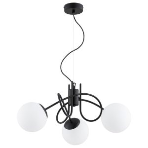 Lampa wisząca MIKA splątane ramiona czarna 3xE14x10W IP20 Alfa 1019049 Lampa wisząca MIKA splątane ramiona czarna 3xE14x10W IP20 Alfa 1019049