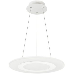 Lampa wisząca MIKELI biała LED 1x17W Neutralna biel 1100lm Polux 851949 Lampa wisząca MIKELI biała LED 1x17W Neutralna biel 1100lm Polux 851949