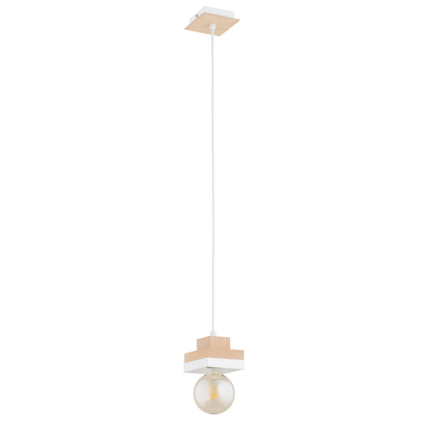 Lampa wisząca MIKO klocki biała 1xE27x15W wym:90x12x12cm IP20 Alfa 1025392