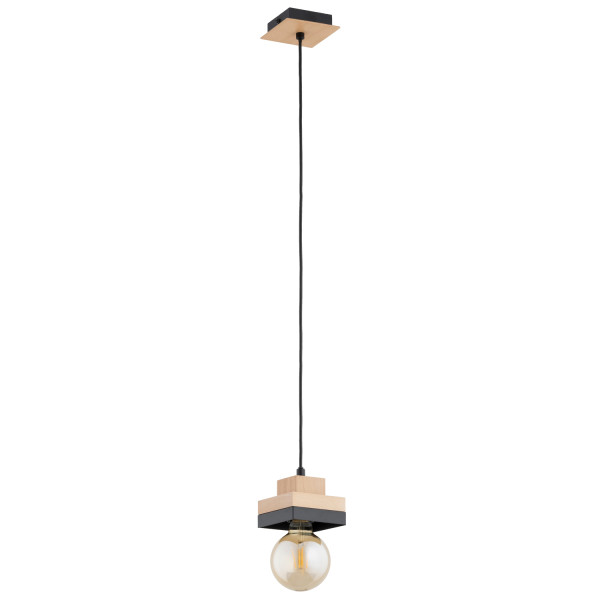 Lampa wisząca MIKO klocki czarna 1xE27x15W wym:90x12x12cm IP20 Alfa 1025254