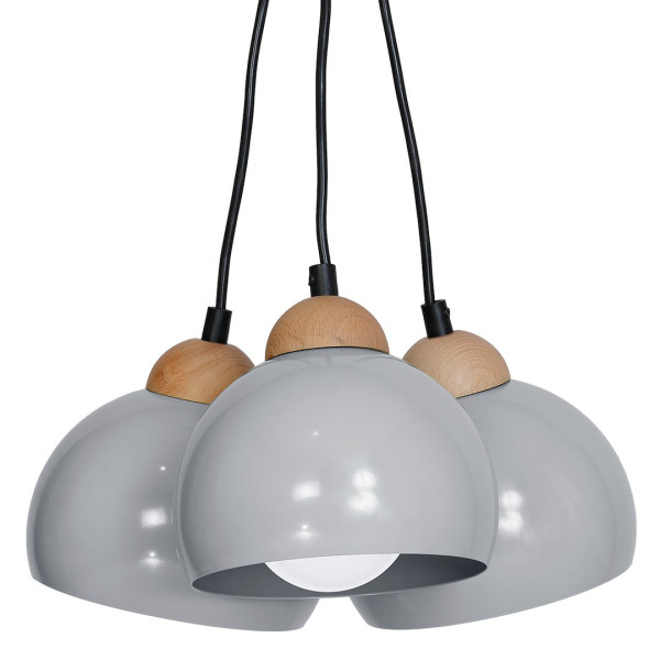 Lampa Wisząca Milagro Dama Gray E27 60W Szary 852660