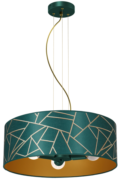 Lampa Wisząca Milagro Ziggy E27 45W Bottle Green 858055