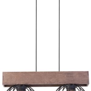 Lampa wisząca Milan czarna-ciemne drewno 2xE27x15W IP20 Sigma Lighting 1027031 Lampa wisząca Milan czarna-ciemne drewno 2xE27x15W IP20 Sigma Lighting 1027031