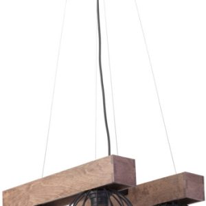 Lampa wisząca Milan czarna-ciemne drewno 4xE27x15W IP20 Sigma Lighting 1025740 Lampa wisząca Milan czarna-ciemne drewno 4xE27x15W IP20 Sigma Lighting 1025740