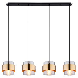 Lampa wisząca Milley 4-punktowa szklana transparentna 53491 Lampa wisząca Milley 4-punktowa szklana transparentna 53491