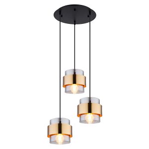 Lampa wisząca Milley metalowa czarno-złota 88712 Lampa wisząca Milley metalowa czarno-złota 88712