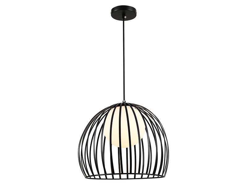 Lampa wisząca Milo stalowa czarna 382089